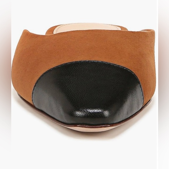 Veronica Beard Women’s Carlotta Flat in Size 5 in Black/Carmel - Picture 3 of 13